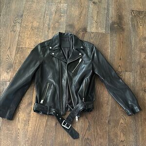 All Saints Black Leather Jacket